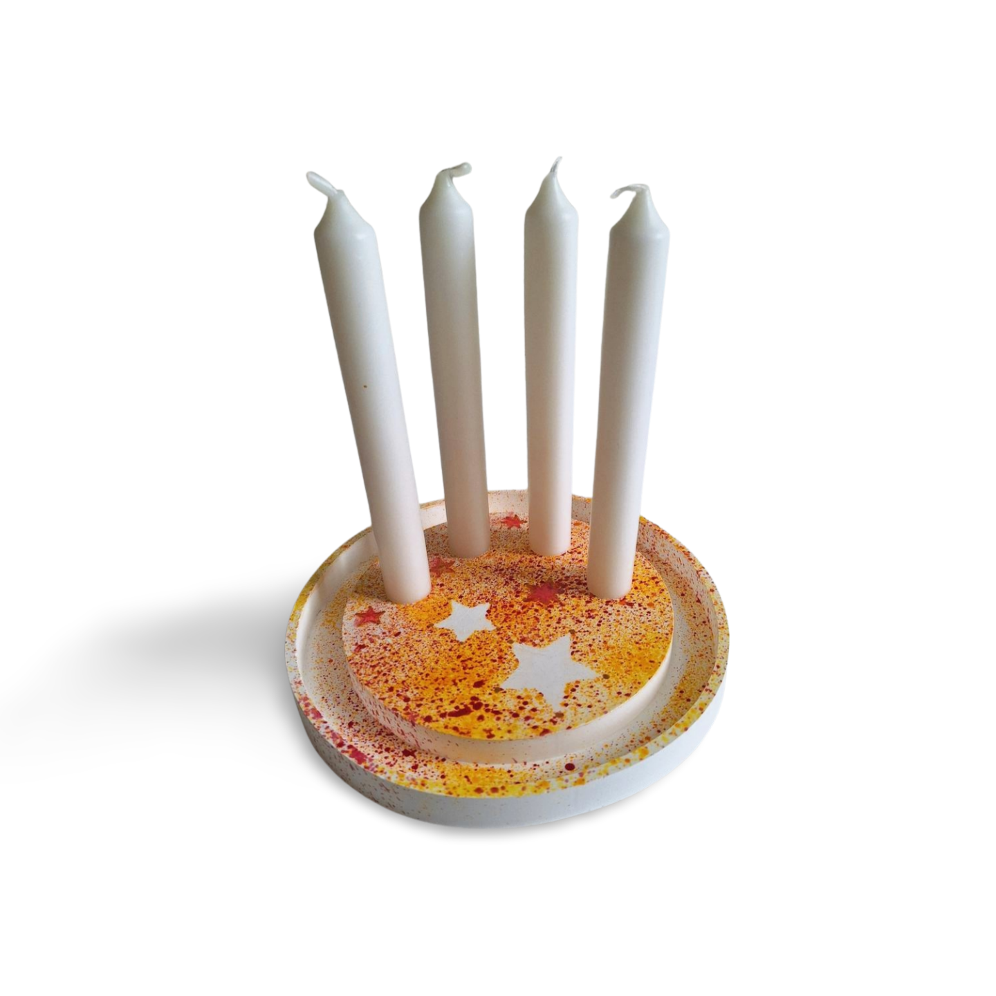Luminas Adventstablett mit Kerzenhalterung