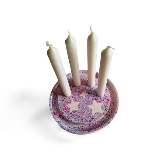 Luminas Adventstablett mit Kerzenhalterung