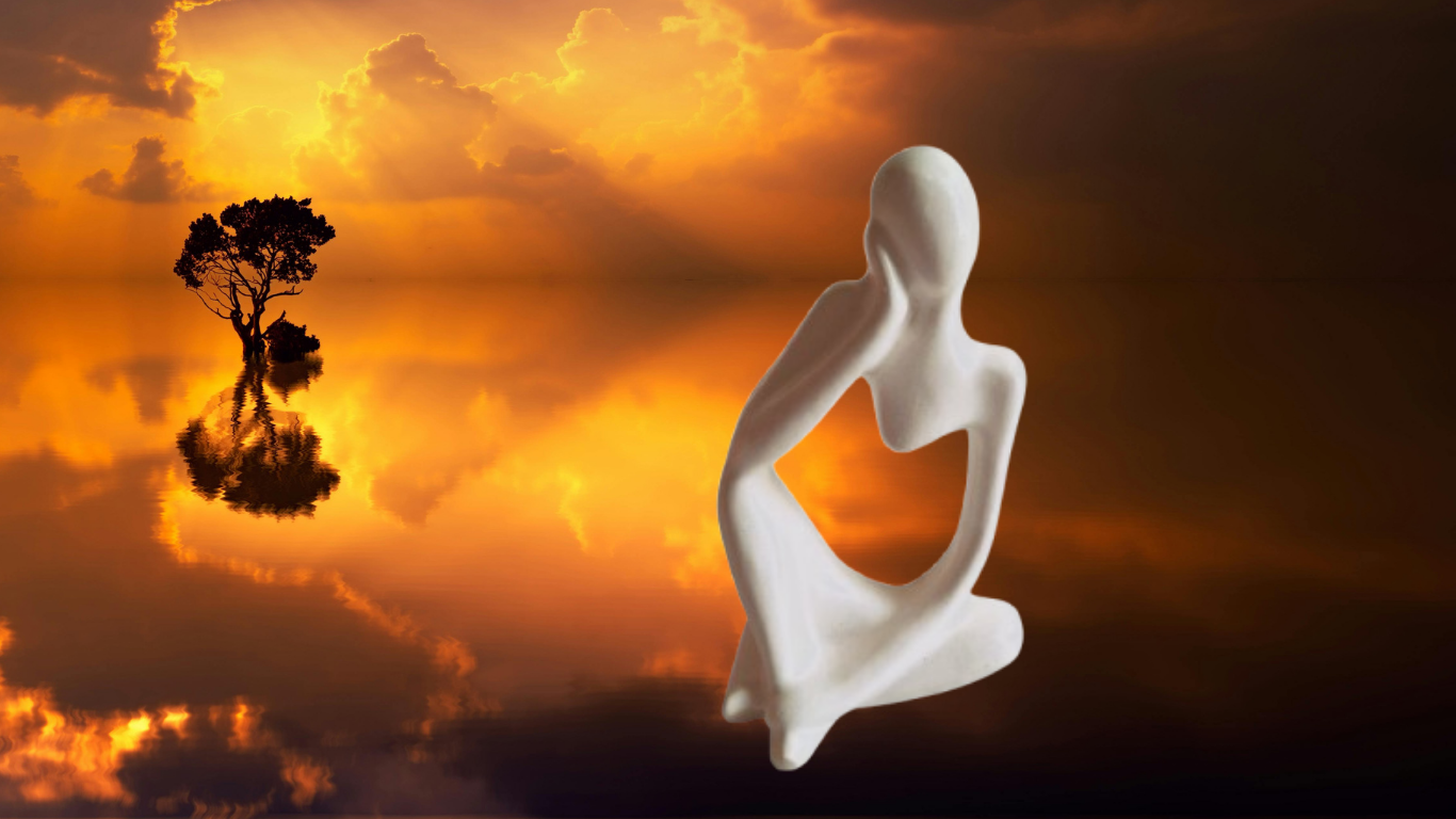 Luminas Figur sitzend